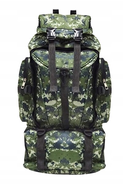 OEM Military hiking backpack, 6 compartments, 70 liters, 65x18x35cm, green