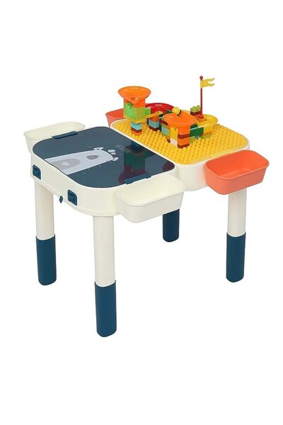 PROCART Multifunctional table, two surfaces, compatible with Lego, activities and building blocks