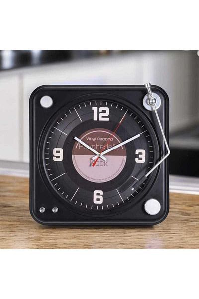 Segnale Gramophone wall clock, analog, numbers and dashes, retro design, 35 cm