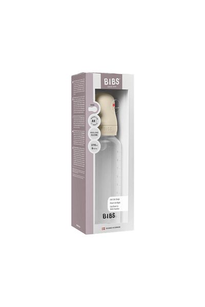 Bibs - Set complet de biberoane anticolici PP fără BPA, 270 ml, silicon, fildeș