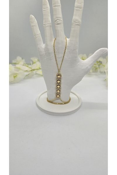 michelle takı zerafetin yeni adresi Geometric Patterned Shiny Stone Shahmeran