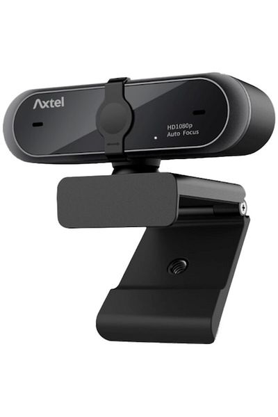 Axtel Webcam Full HD 1080p, Autofocus & White Balance, Privacy Shutter, USB