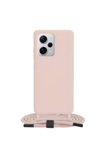 Dali Husă de protecție compatibilă cu Xiaomi Redmi Note 12 Pro Plus, curea tip crossbody, curea de 170 cm, roz