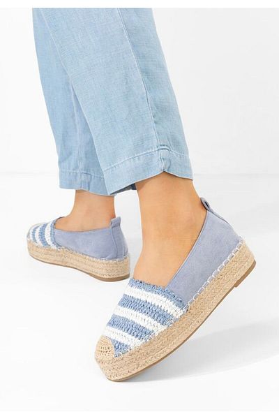 B T Shoes Women's blue Renae espadrilles