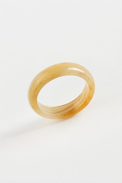 ZERO LAND Ds-Derin Agate Natural Stone Ring-Light Brown