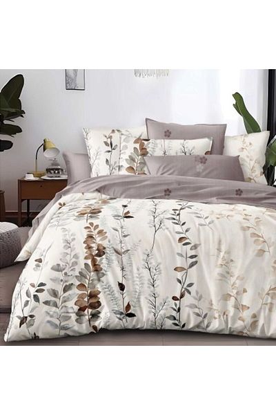 Ralex Double Bed Linen Economy 4 Pieces, Bed Sheet 230x250 cm, Duvet 200x230 cm, 2 Pillowcases 50x70 cm, F