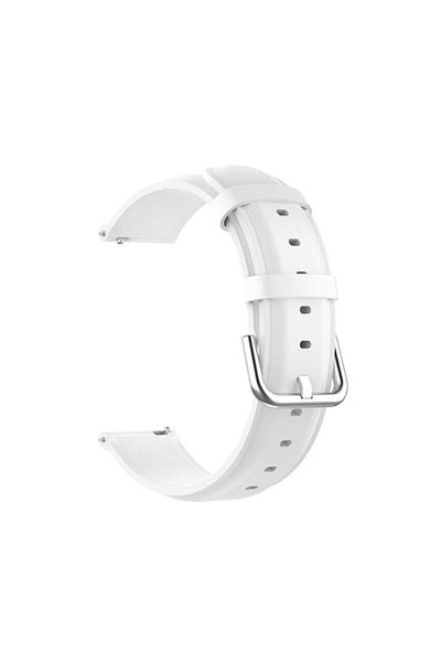 Dali -Curea din piele pentru Samsung Galaxy Watch și Huawei GT 3, albă