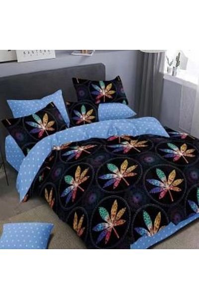 Ralex Double Bed Linen Cotton Finet 6 Pieces 220 x 240 cm, Duvet 200 x 230 cm, 2 Pillow Covers 50 x 70 and