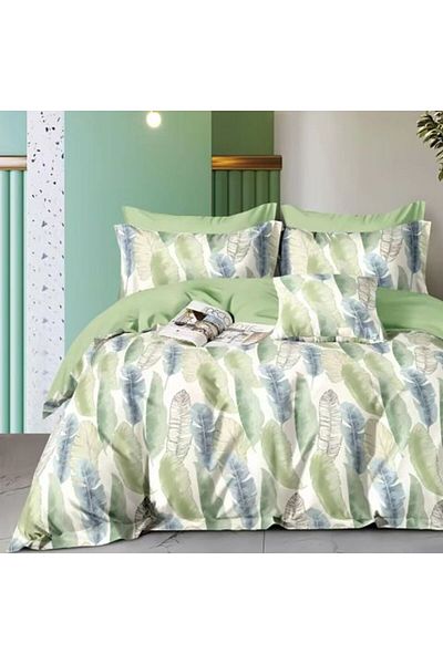 Ralex Single Bed Linen Percalle Printed 100% Cotton, 3 pieces, Sheet 160 x 240 cm, Duvet 150 x 220 cm, Pil