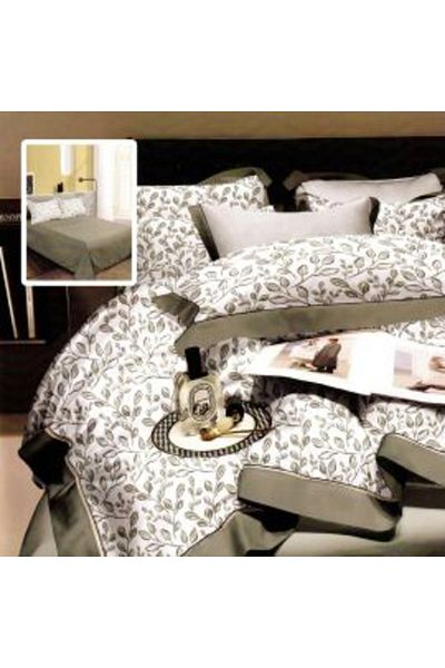 Ralex Economic package double bed linen Finet Cotton 6 pieces Elegance + 2 quilted pillows 50 x 70 cm + qu