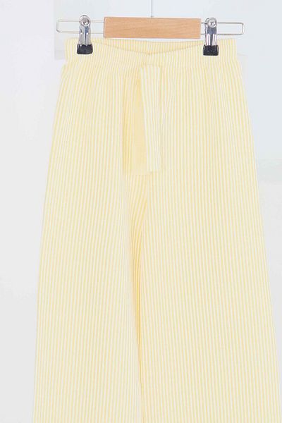 TOFİSA Girl's Sari Striped Elastic Waist Trousers - 27448