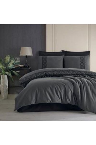 Clasy Double Bed Linen Ranforce Cotton Boutique 4 Pieces, Bed Sheet 240x260 cm, Duvet Cover 200x220 cm, 2