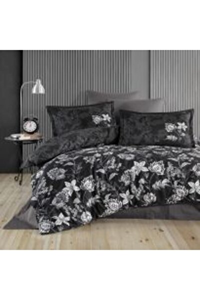 Ralex Lenjerie de pat premium Lux Satin 100% bumbac, 4 bucăți King Size, Cearșaf 240 x 260 cm, Pilotă 200 x 220 cm,