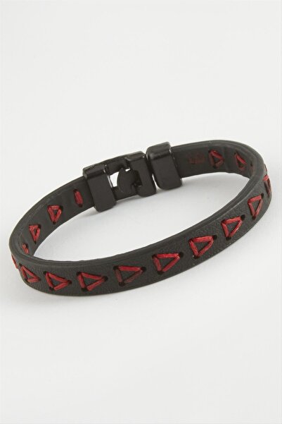 Ronanna Triangle Drawstring Quality Faux Leather Bracelet