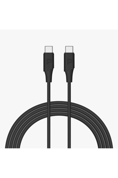 Powerology كابل USB-C إلى USB-C V2.0 TPE بغلاف مصبوب بقوة 60 وات بطول 1.2 متر