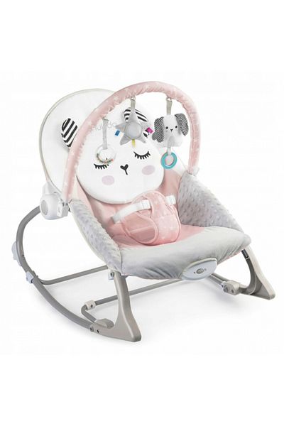 NUKIDO Multifunctional swing with vibrations and toy arcade, removable cover, non-slip base and center