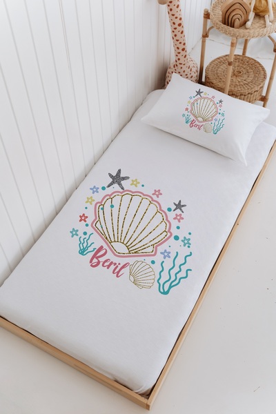 Lilabio İsme Özel %100 Pamuk Bebek Ve Çocuk Tek Kişilik 165 X 225 Cm Pike Tak...