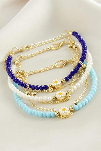 ZERO LAND سلسلة باباتيا من إس بي تي آر إن إس (122748) سوار كريستال - أزرق