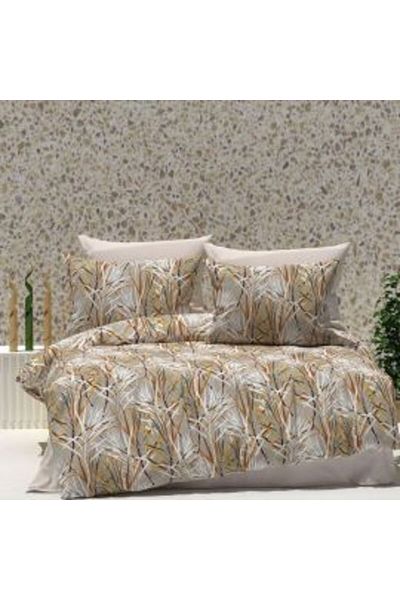 Ralex Double Bed Linen Set Cotton Ranforce 4 Pieces 240 x 260 cm Sheet, 200 x 230 cm Duvet Cover, 2 Pillow