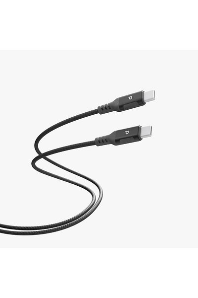 Powerology 100W USB-C to USB-C V3.1 5G Metal Plug Nylon Braided Cable 2 Meter