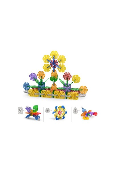 PROCART Building block set, 218 pieces of different shapes, STEAM toy, multicolor