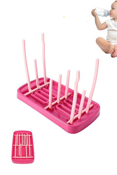 Fresh Moon Pembe Biberon Emzik Kurutucu Stand Çok Amaçlı Bebek Çocuk Oyuncak ...