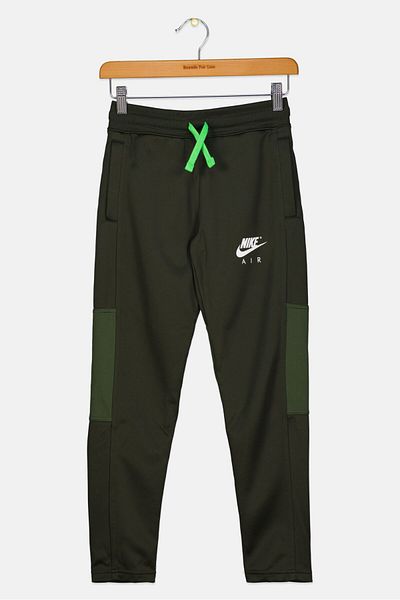 Nike Kids Boy Drawstring Training Track Pants, Olive