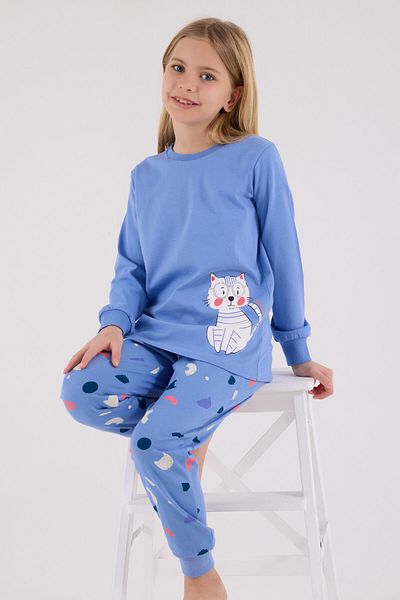 Rolypoly Girl's Blue Pajama Set