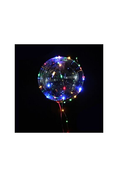 PRC Balon de petrecere LED multicolor, formă rotundă, diametru 45 cm