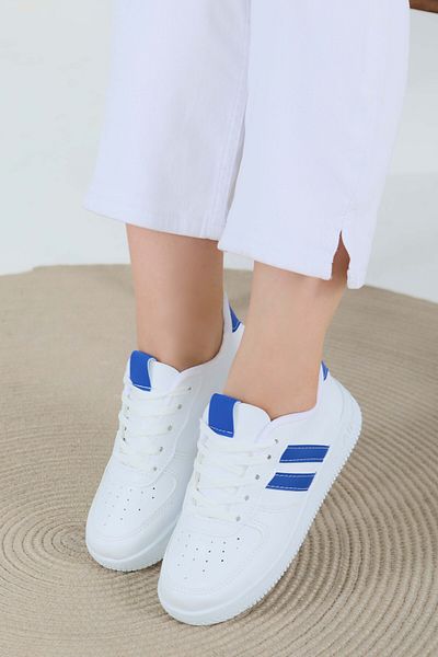 TOFİSA Women's White Saks Air Sports Shoes - 27474