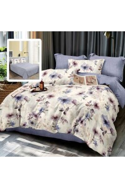 Ralex Economic Package Double Bed Linen Finet 6 pieces + 2 quilted pillows 50 x 70 cm + quilt 200 x 215 cm
