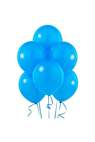 PRC Set de 100 baloane petrecere albastre, 30 cm, latex