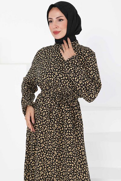 TOFİSA Rochie cu model cu curea din nurcă - 27426