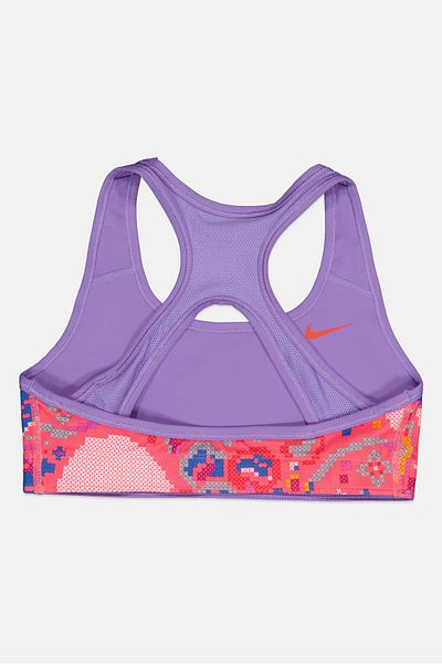 Nike Kids Girl Brand Logo Non-Padded Training Reversible Sports Bra, Multicolor