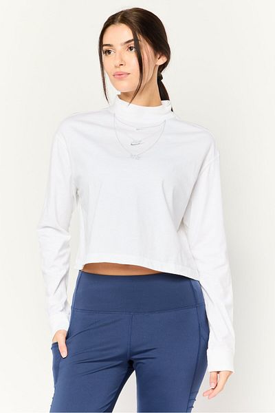 Nike Women Loose Fit Long Sleeve Outdoor Top, White