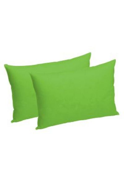 Ralex Set 2 Pillow Covers (Jersey Knit), 100% Cotton, 50 x 70 cm, Green