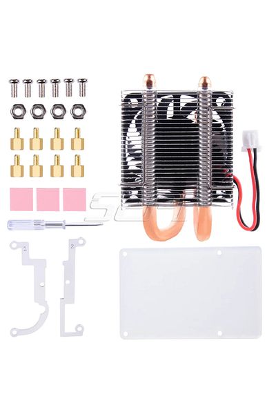 OEM Fan CPU 52Pi, Radiator 4010, Cooler Raspberry Pi 4 B / 3B+ / 3B