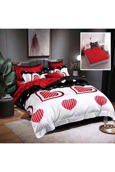 Ralex Economic bedding package for double bed Finet 6 pieces with mattress cover + 2 quilted pillows 50 x