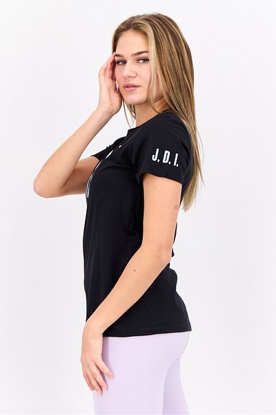 Nike Women Sportswear Fit Short Sleeve Outdoor Top, Black