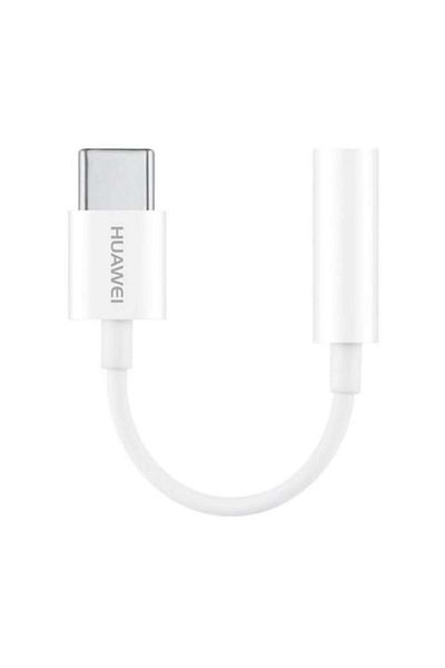 Huawei Adaptor audio, USB Tip-C la mufă de 3,5 mm, CM20, 8 cm, alb