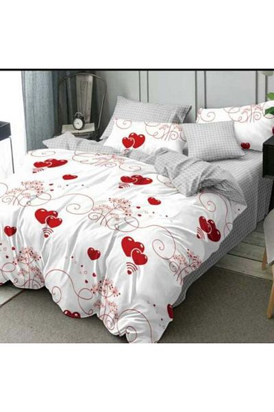 Ralex Economic Package Double Bed Linen Finet 6 Pieces + 2 Quilted Pillows 50 x 70 cm + Quilt 200 x 215 cm