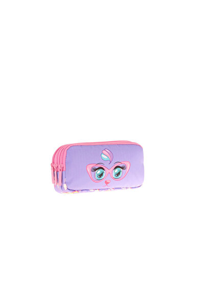 KAUKKO Kids 3 Bölmeli Kalem Çantası Toys Cat L8236