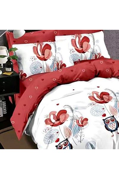 Ralex Double Bed Linen Finet Cotton 6 Pieces with Mattress Cover 160 x 200 or 180 x 200 cm, Duvet Cover 20