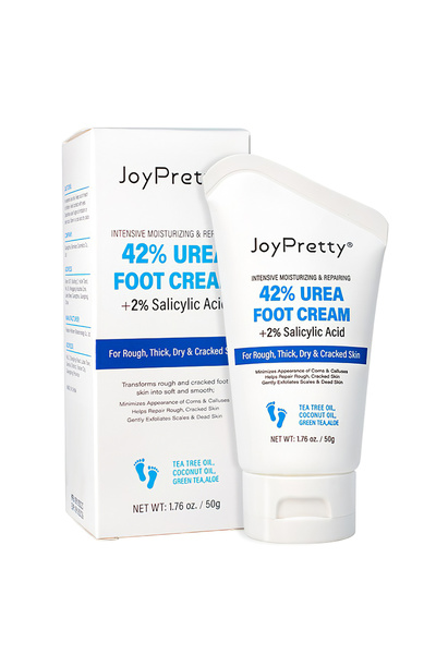 JoyPretty كريم للقدمين يحتوي على 42% يوريا مع 2% حمض الساليسيليك، كريم مرطب ل...