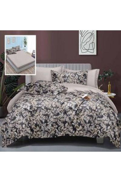 Ralex Pachet Elegance Double Bed Linen Finet 6 Pieces with Mattress Cover + 2 Quilted Pillows 50 x 70 cm +