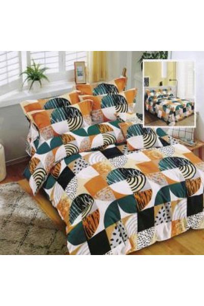 Ralex Economic Bedding Set Double Bed Finet 6 Pieces + 2 Quilted Pillows 50 x 70 cm + Quilt 200 x 215 cm S
