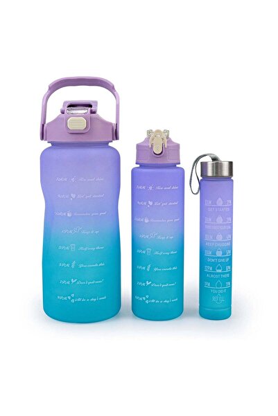 İkon store Purple 3-Piece Interlocking Water Bottle