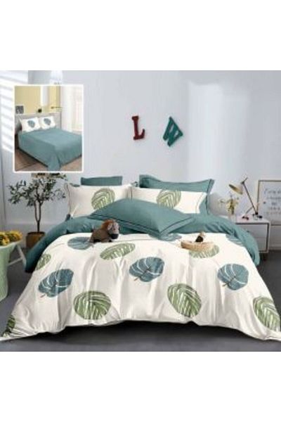 Ralex Economic Pack Double Bed Linen Finet 6 Pieces + 2 Quilted Pillows 50 x 70 cm + Quilt 200 x 215 cm Sp