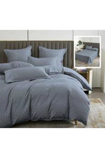 Ralex Double Bed Linen Finet Natur UNI Stripe 6 Pieces, White, Pucioasa