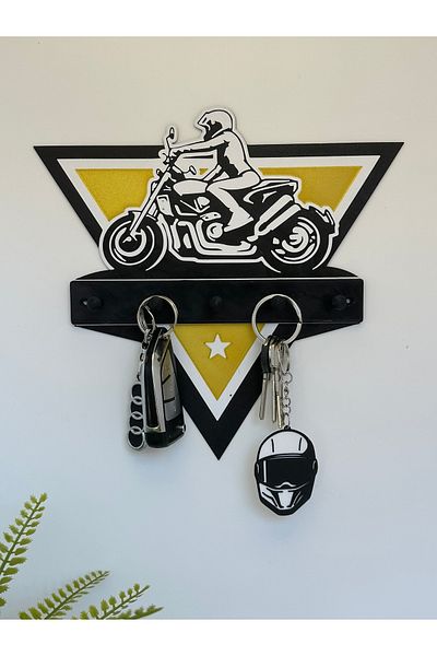 Butik 3D Decorative Biker Key Hanger V8